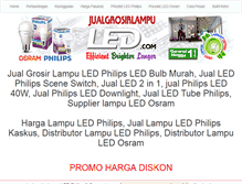 Tablet Screenshot of jualgrosirlampuled.com